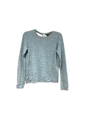 Gray Long Sleeve T Back Shirt